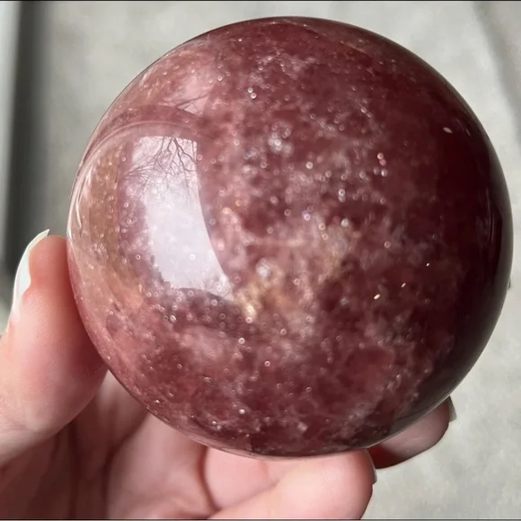 (RELISTED) Tanzberry Quartz Sphere - Picture 7 of 16